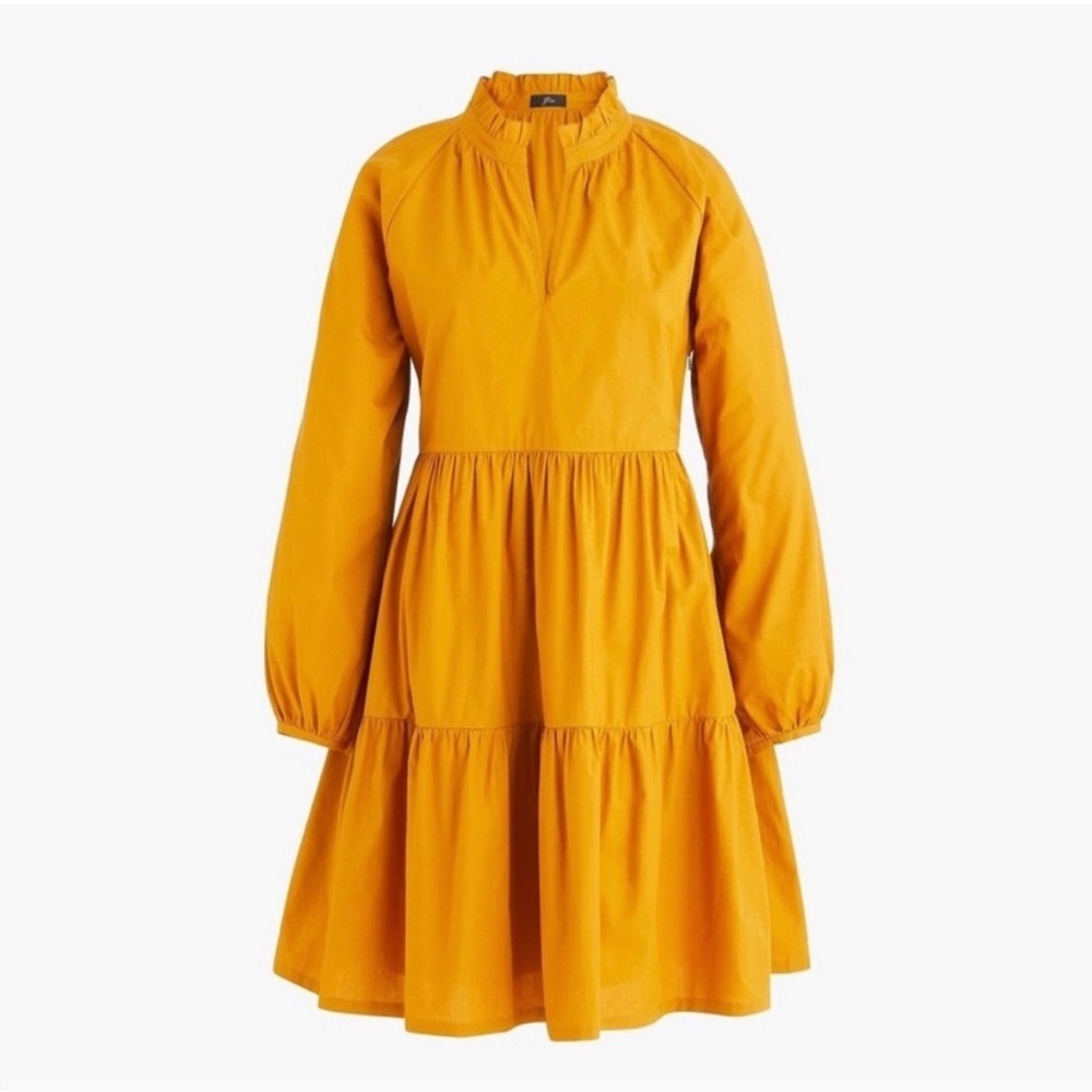 J. Crew - Pop over Tiered Dress with Pocket - SMALL